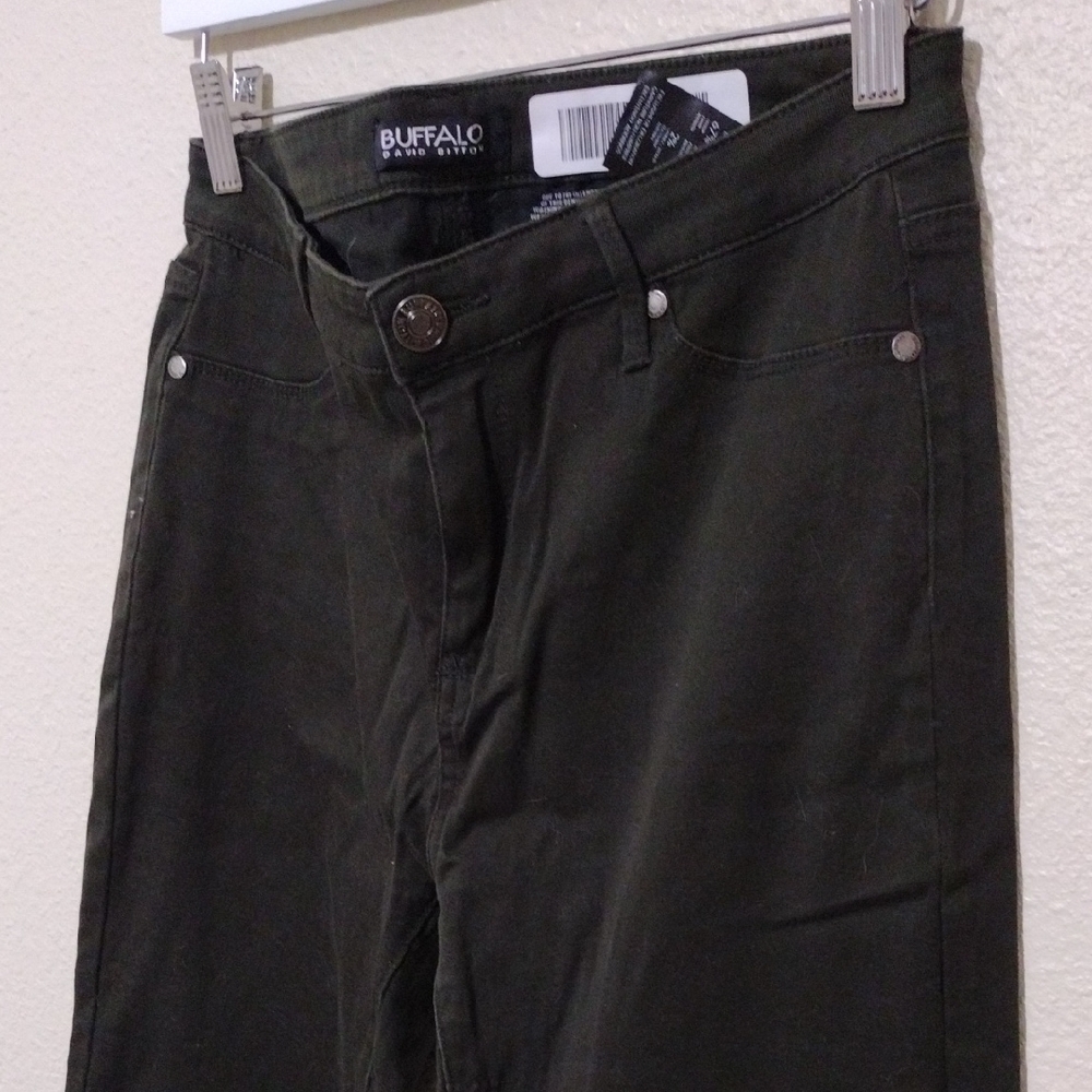 Buffalo David Bitton Skinny Green Jeans Modern Fit - Picture 5 of 9